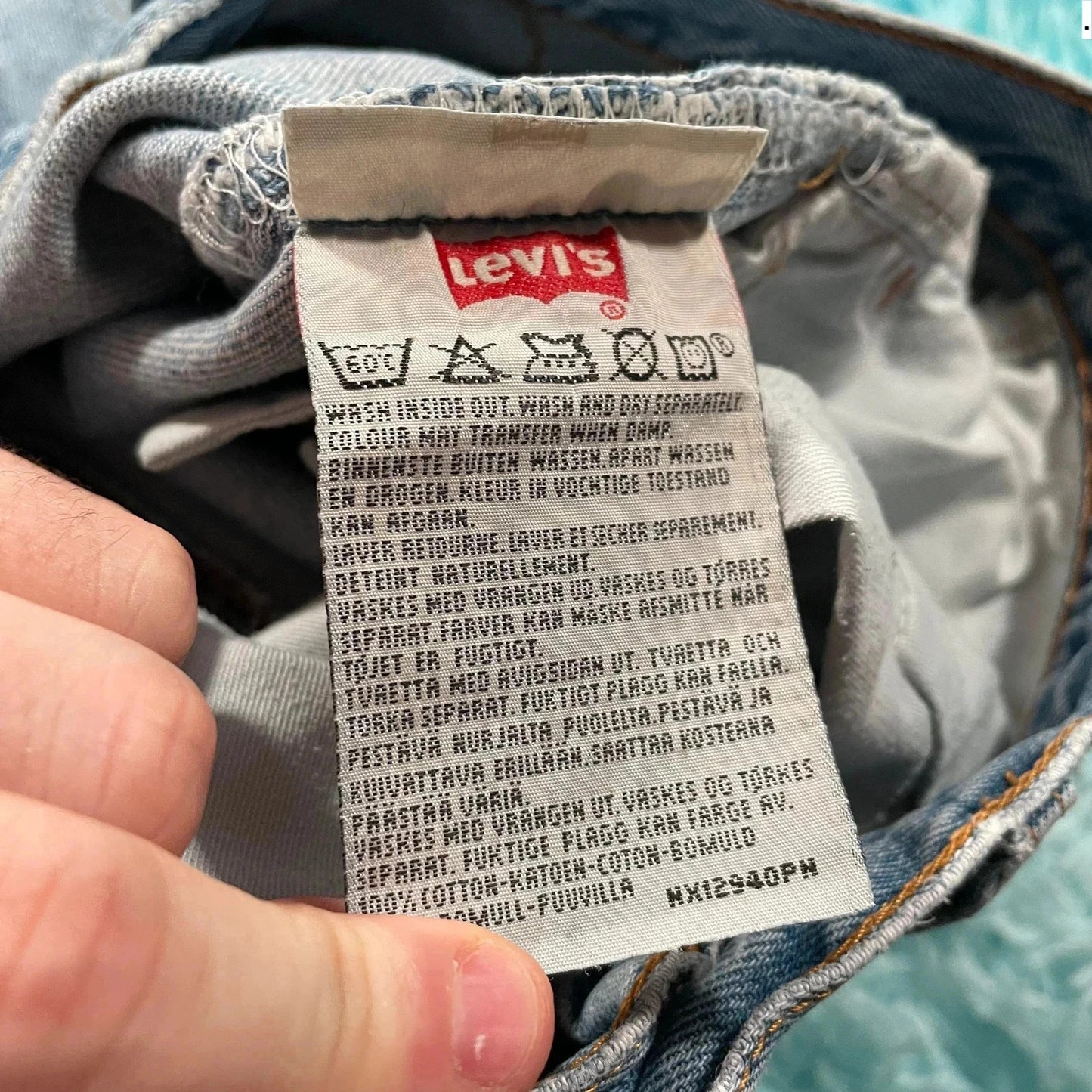 Vintage 90s Blue Levi’s 501 Jeans Straight Leg - 34W 34L