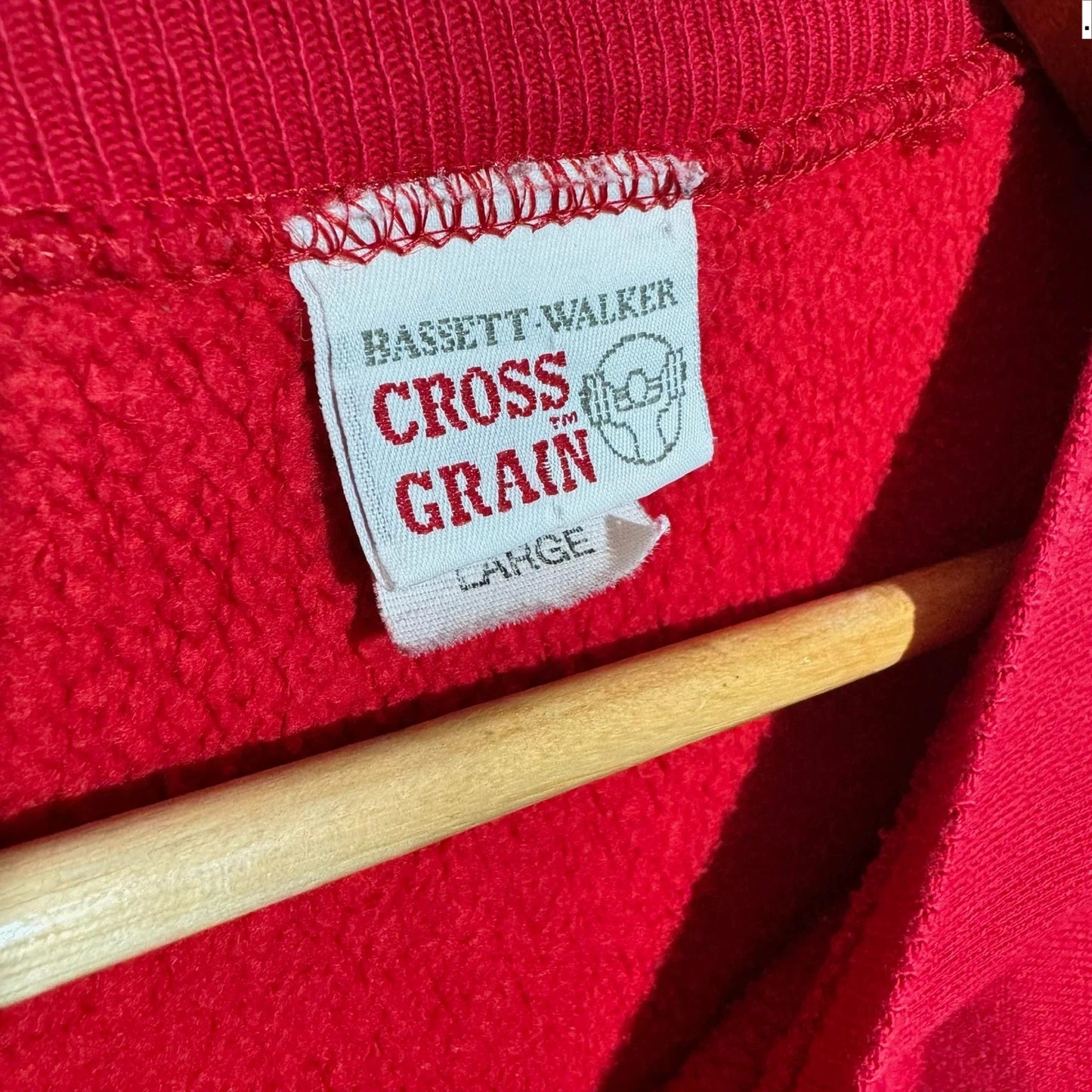 Vintage 90s Red Fresno Bulldogs Sweatshirt US College - Large