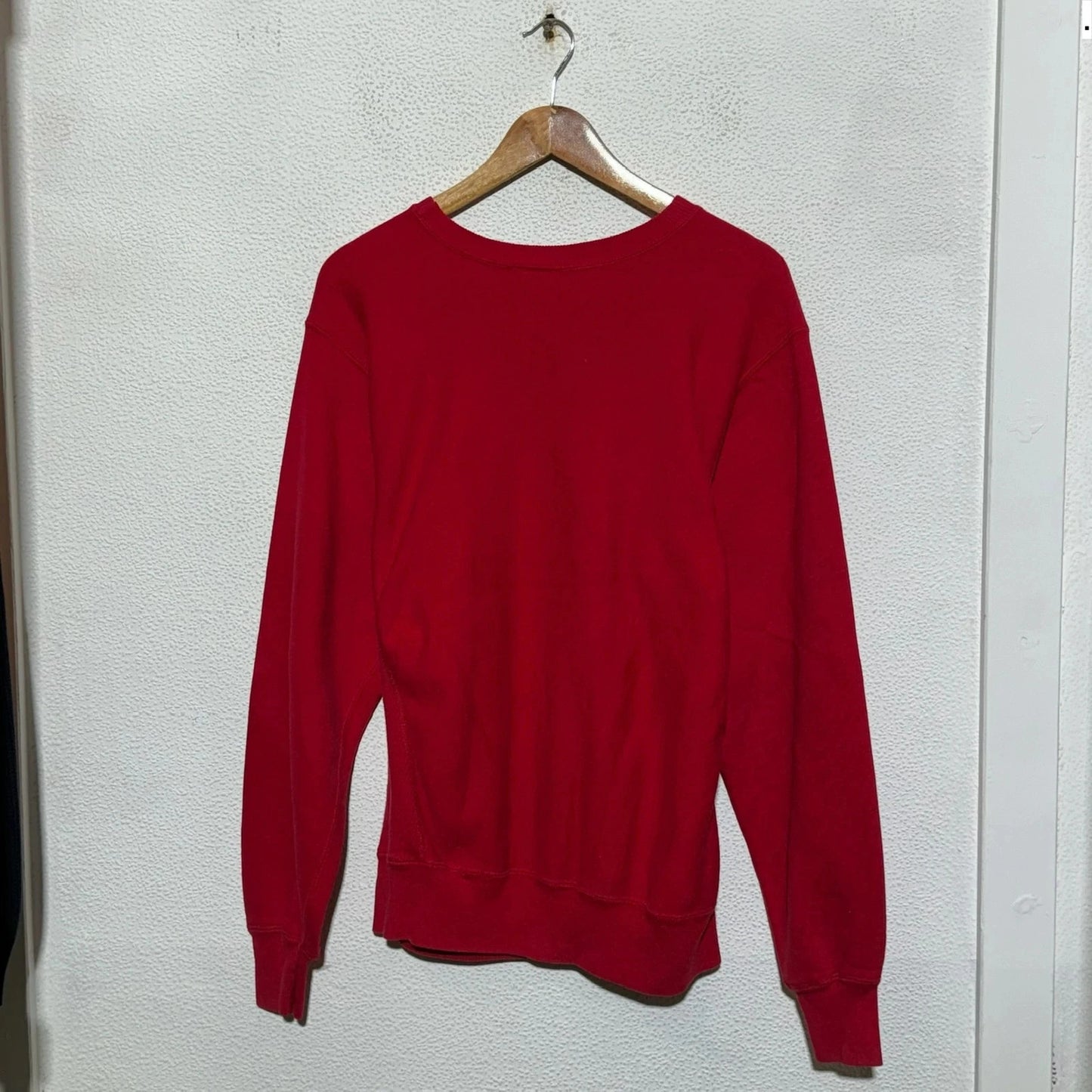 Vintage 90s Red Fresno Bulldogs Sweatshirt US College - Large