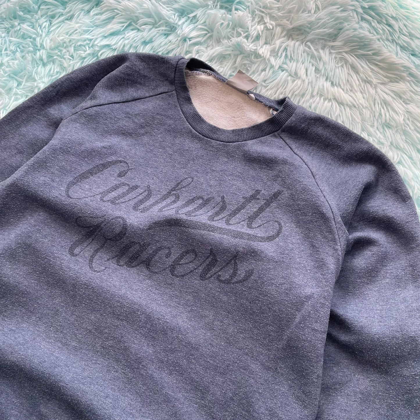 Vintage Blue Carhartt Sweatshirt - Large