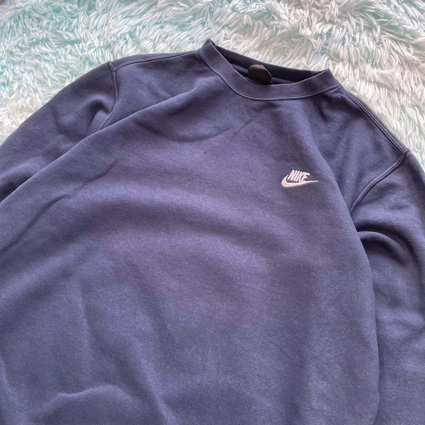 Navy Nike Sweatshirt Plain - Large