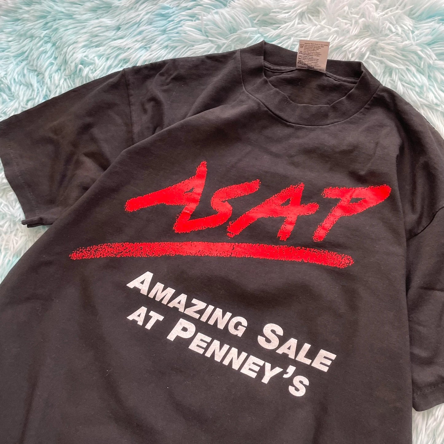 Vintage 90s Black Penny Shop Graphic T Shirt - Large