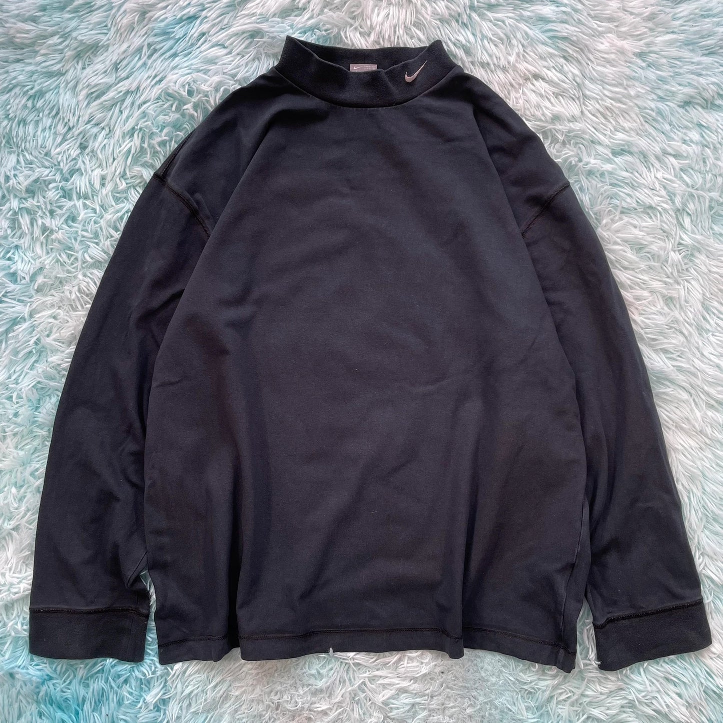 Vintage 90s Grey Nike Mock Neck Sweatshirt - XXL