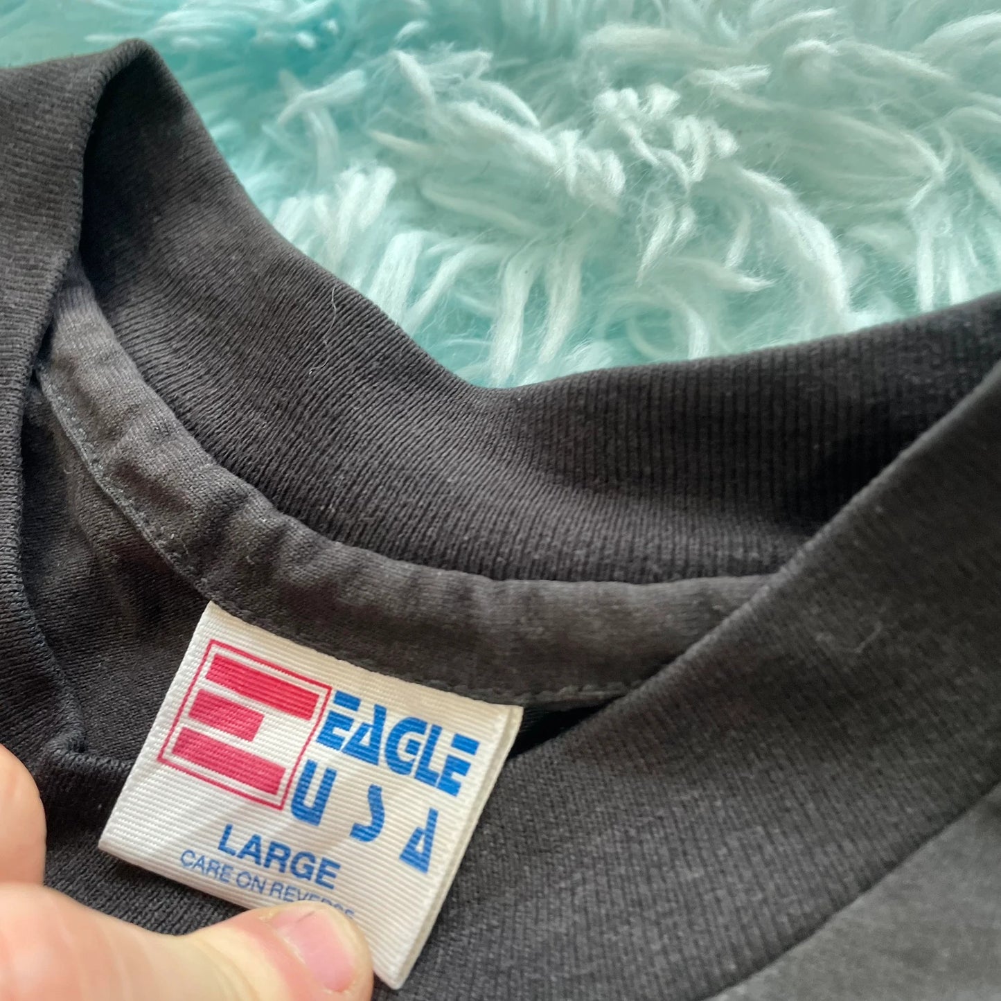 Vintage 90s Black Carpenter Company graphic T Shirt - large