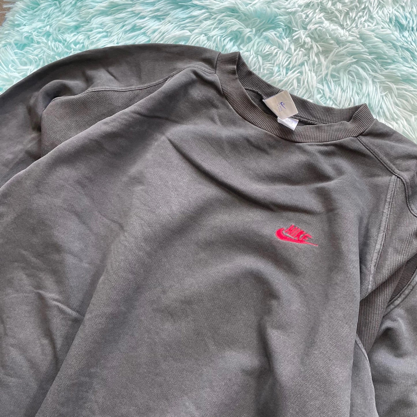 Vintage 90s Black Nike Oversized Baggy Sweatshirt - XL