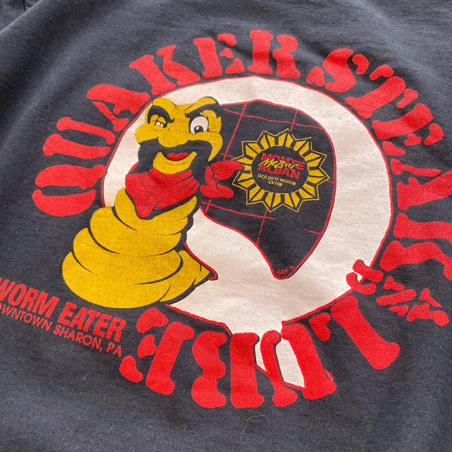 Vintage 90s Black Funny Bar Graphic T Shirt - XL