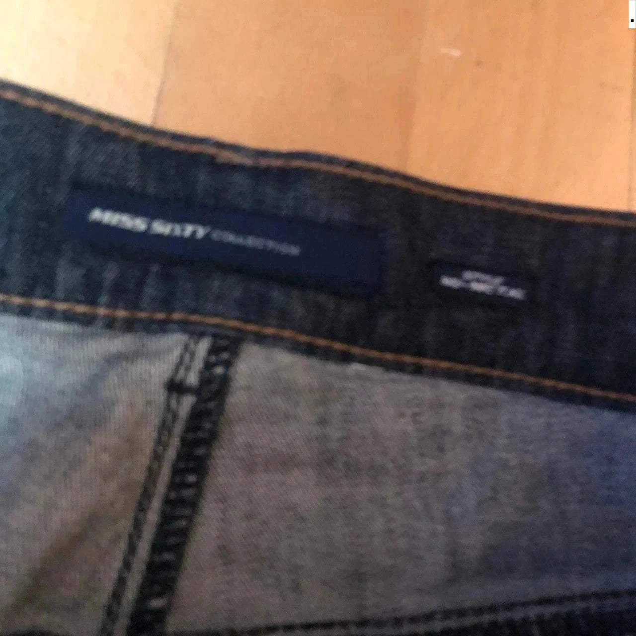 Vintage Navy Miss Sixty Jeans Slim Fit - Size 30 UK12