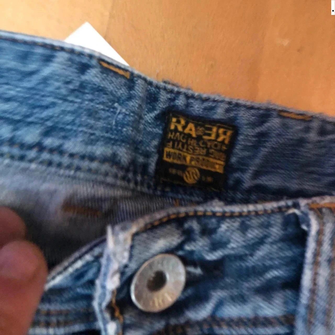 Vintage 90s Embroidered Jeans - 38W 32L