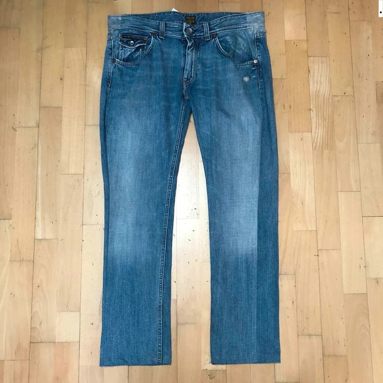 Vintage 90s Embroidered Jeans - 38W 32L