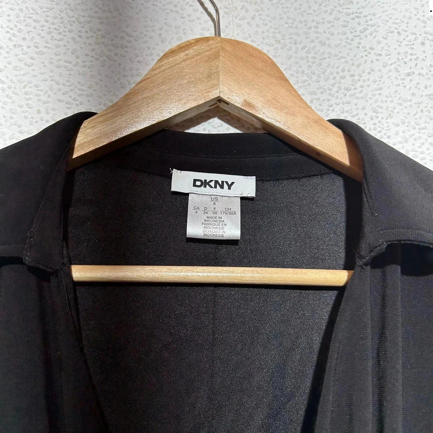 Black DKNY Formal Dress Long Sleeve Skin Tight - Size 4
