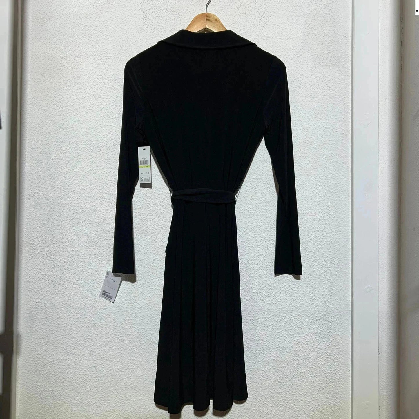 Black DKNY Formal Dress Long Sleeve Skin Tight - Size 4