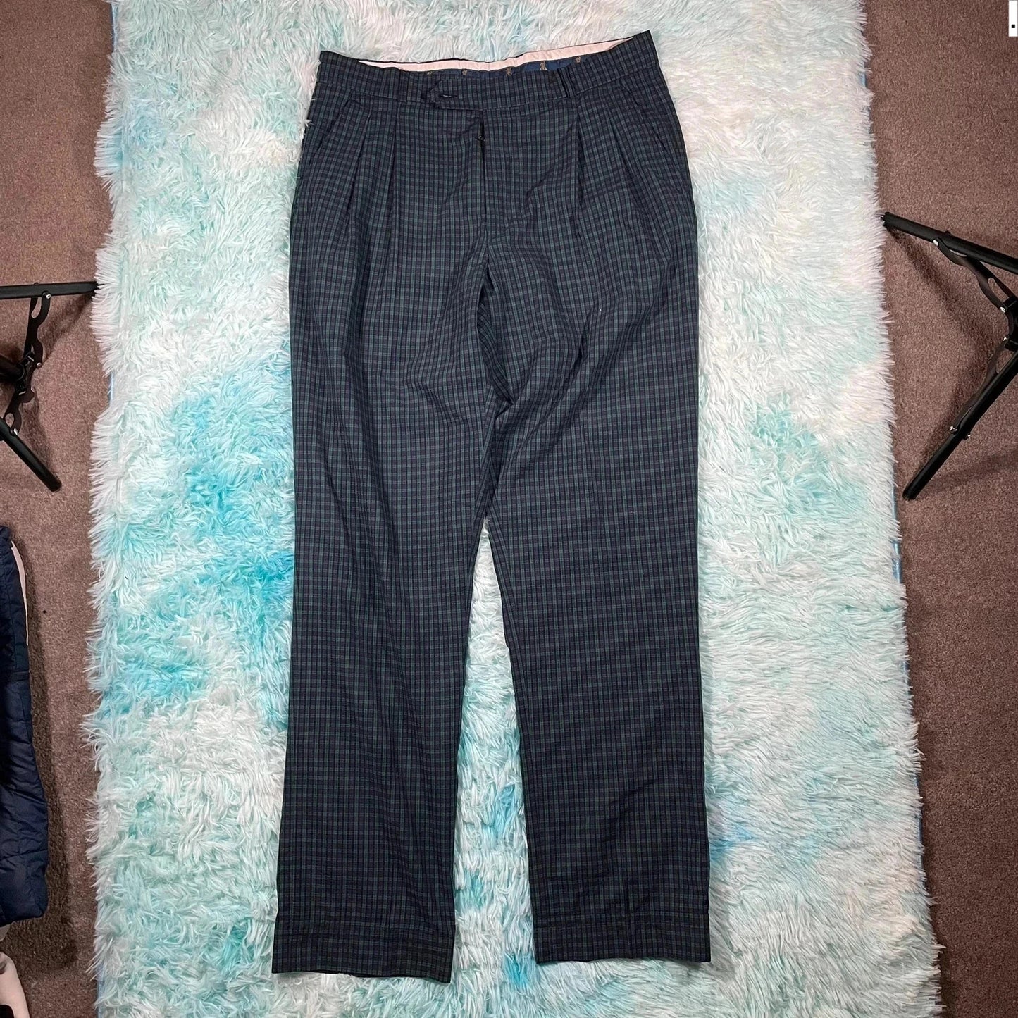Vintage Green Pringle Golf Trousers - 36W 34L