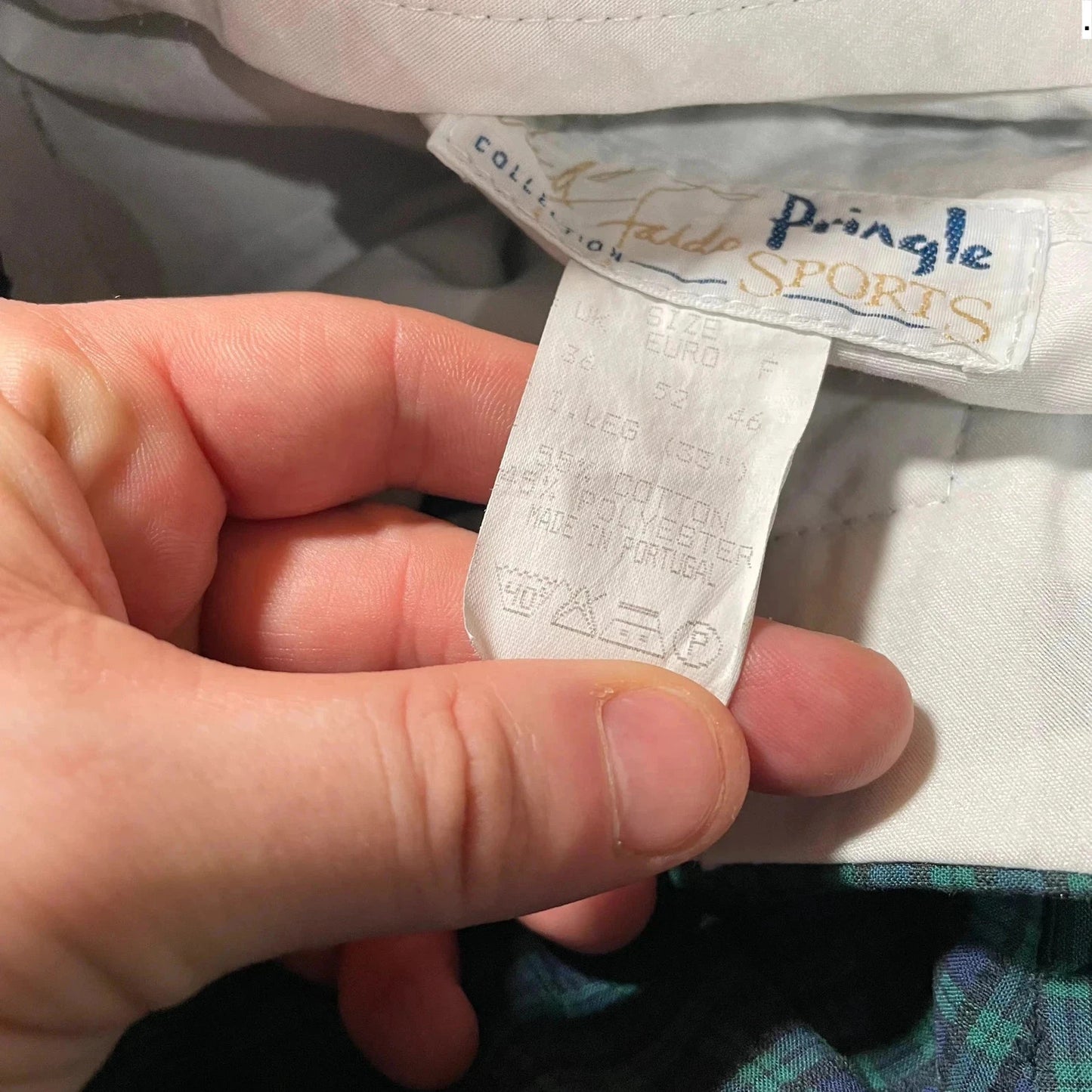 Vintage Green Pringle Golf Trousers - 36W 34L