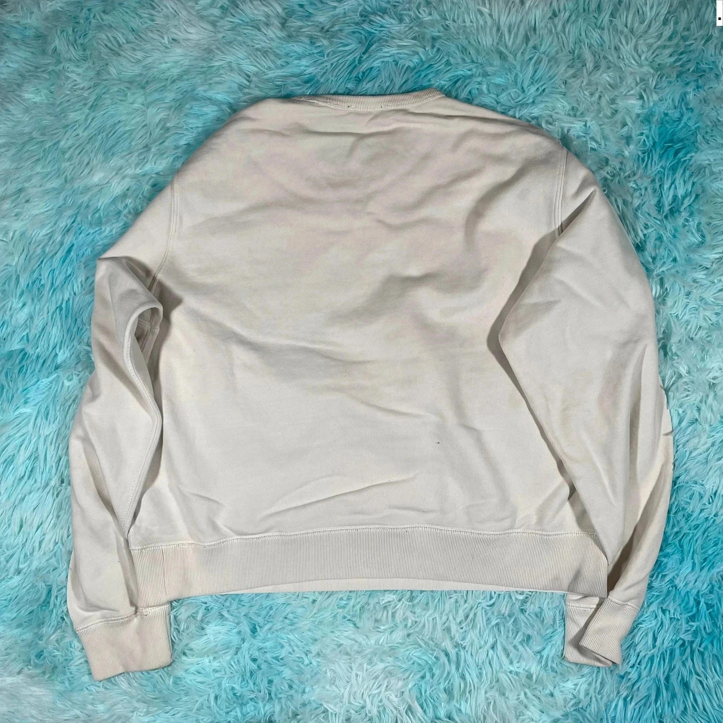 White Polo Ralph Lauren Sweatshirt Spellout - Womens XL
