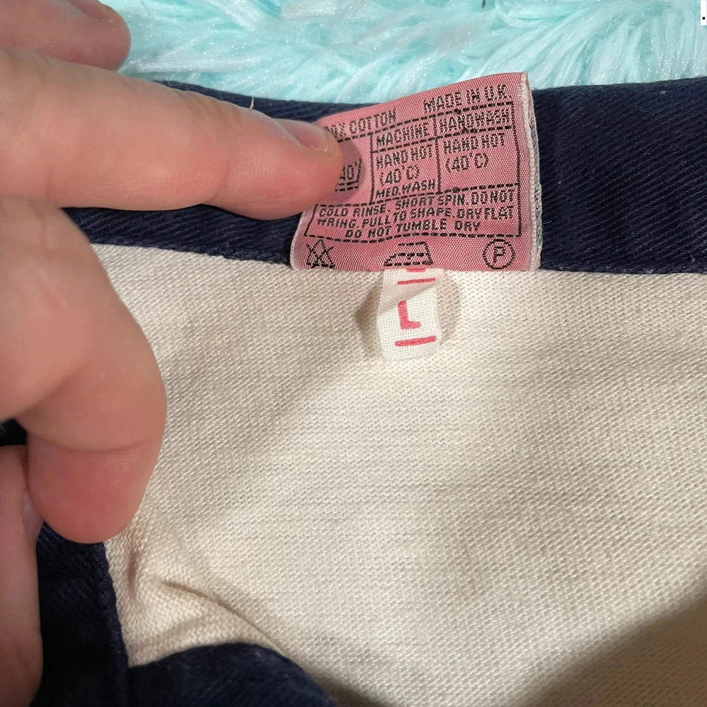 Vintage 80s White Scotland Rugby Shirt Cotton Traders - Large