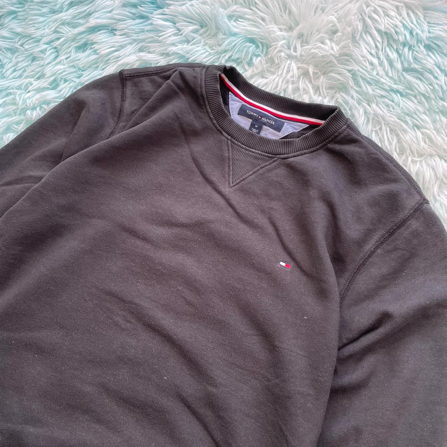 Black Tommy Hilfiger Sweatshirt Plain - Medium