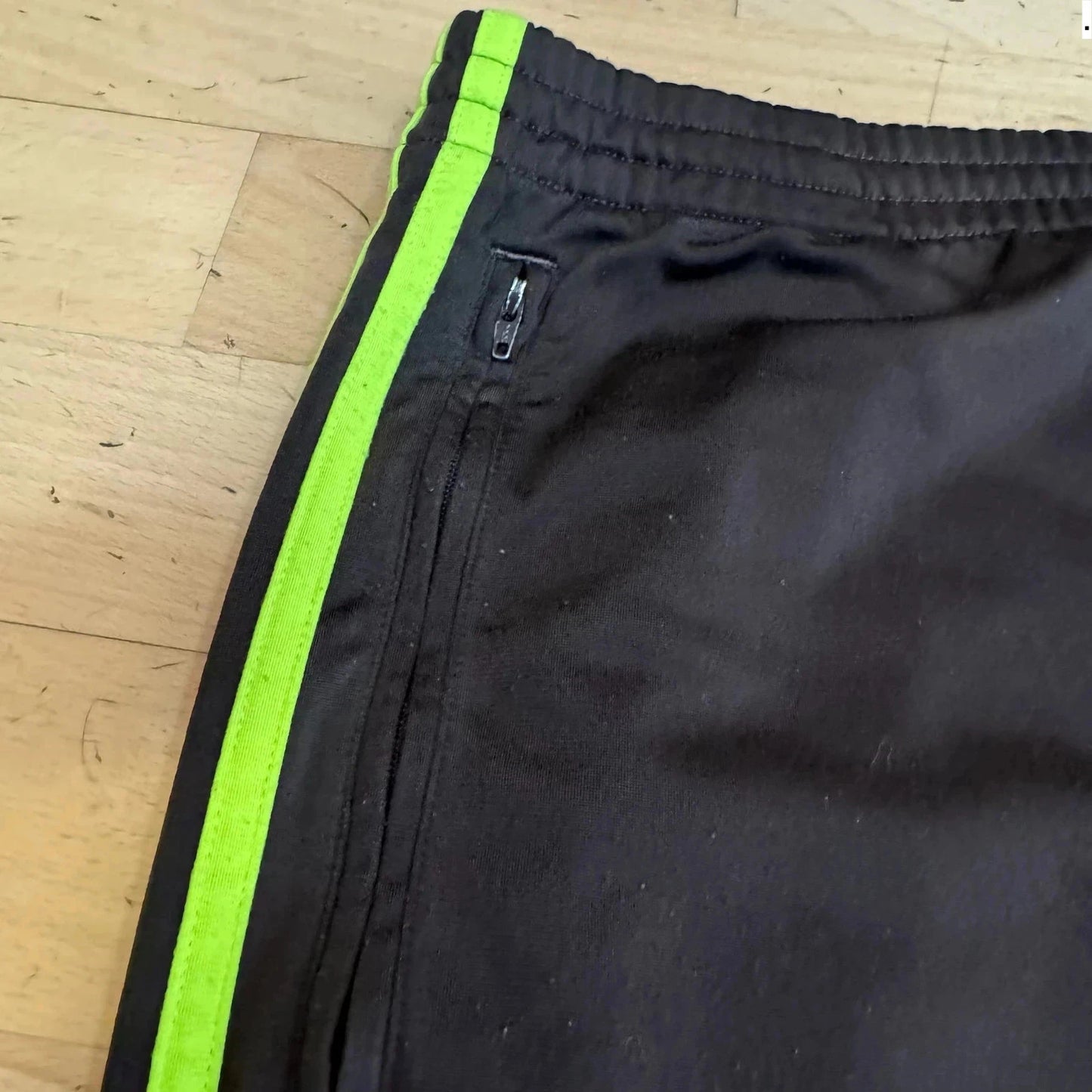 Vintage 00s Adidas Tracksuit Bottoms Brown & Green - Large