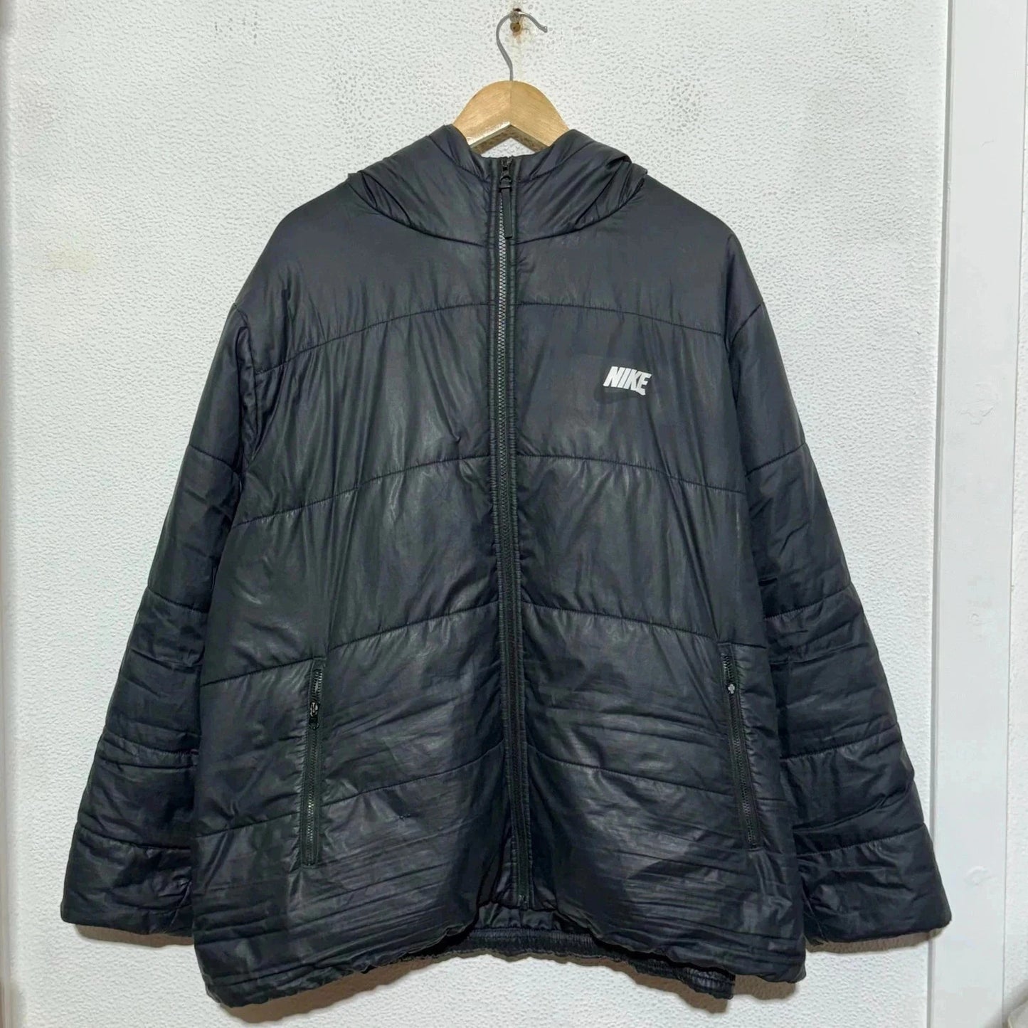 Black Nike Puffer Jacket Coat Swoosh - XXL