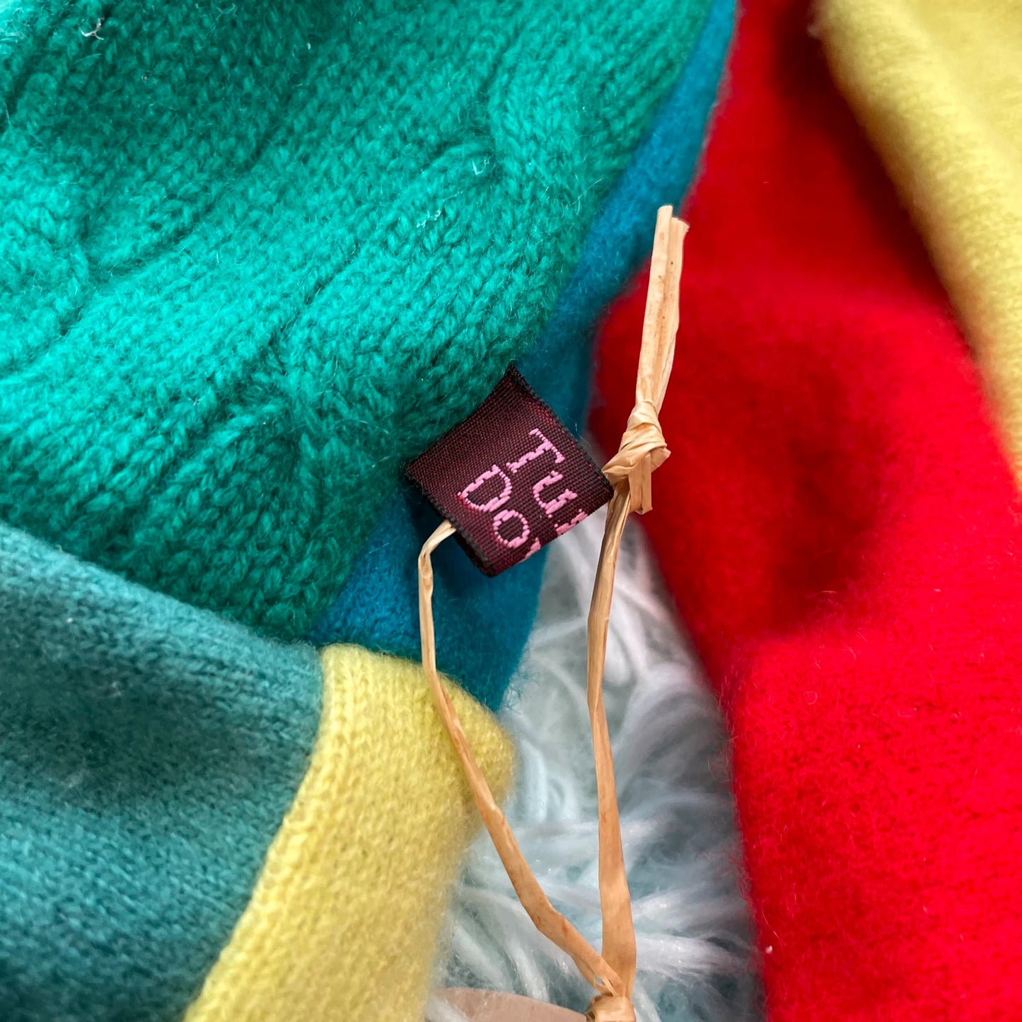 Multicoloured Turtle Doves Cashmere Cardigan
