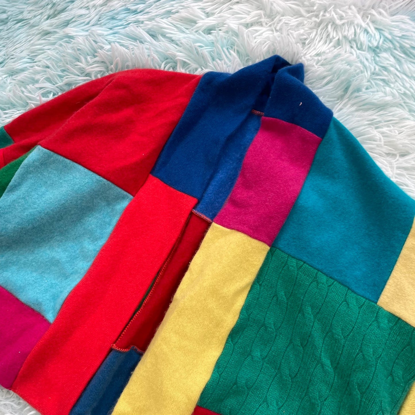 Multicoloured Turtle Doves Cashmere Cardigan
