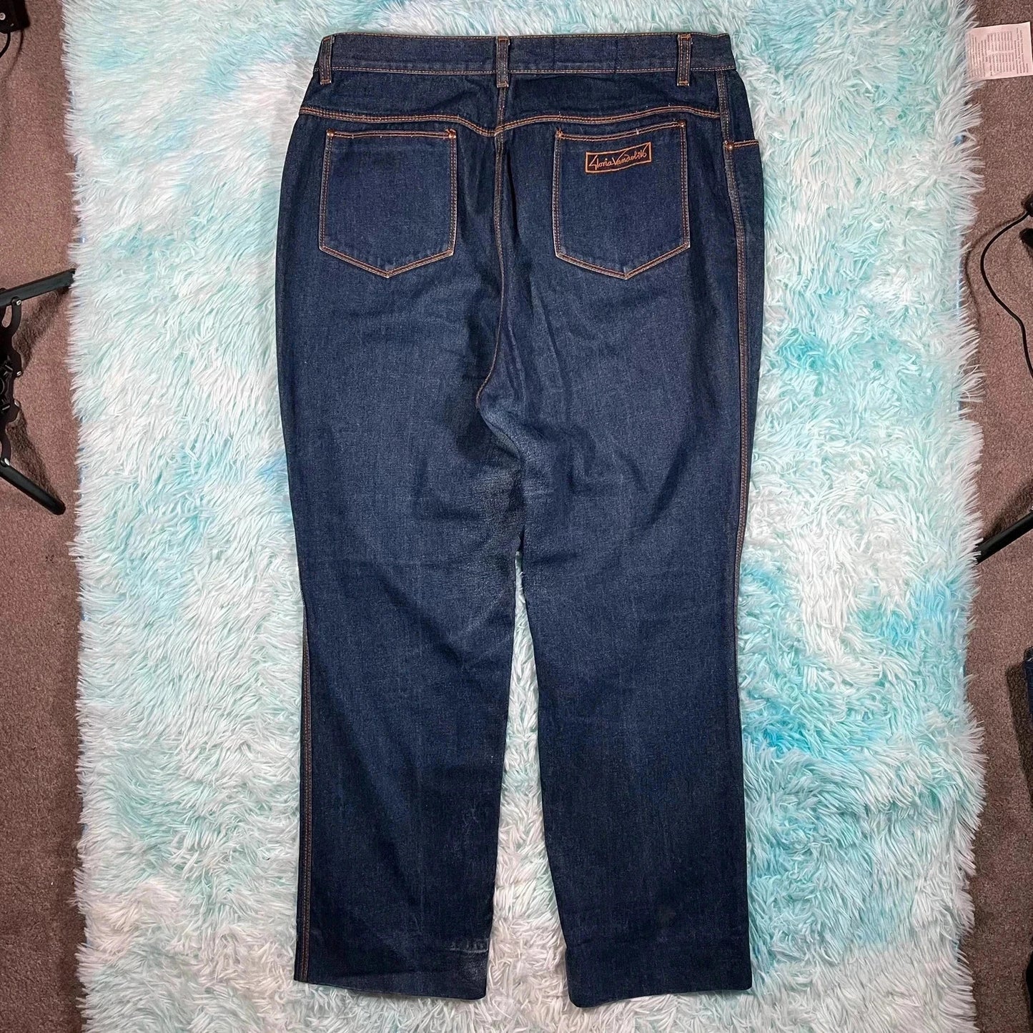 Vintage Blue Gloria Vanderbilt by Murjani Jeans Tapered - 38W 30L