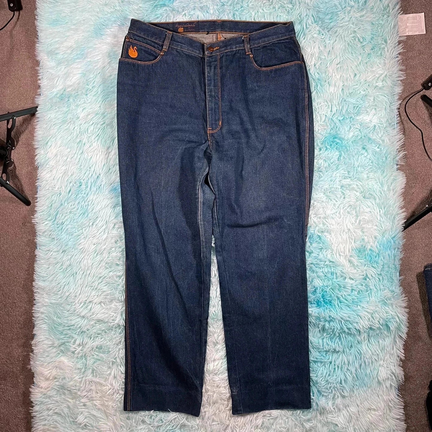 Vintage Blue Gloria Vanderbilt by Murjani Jeans Tapered - 38W 30L