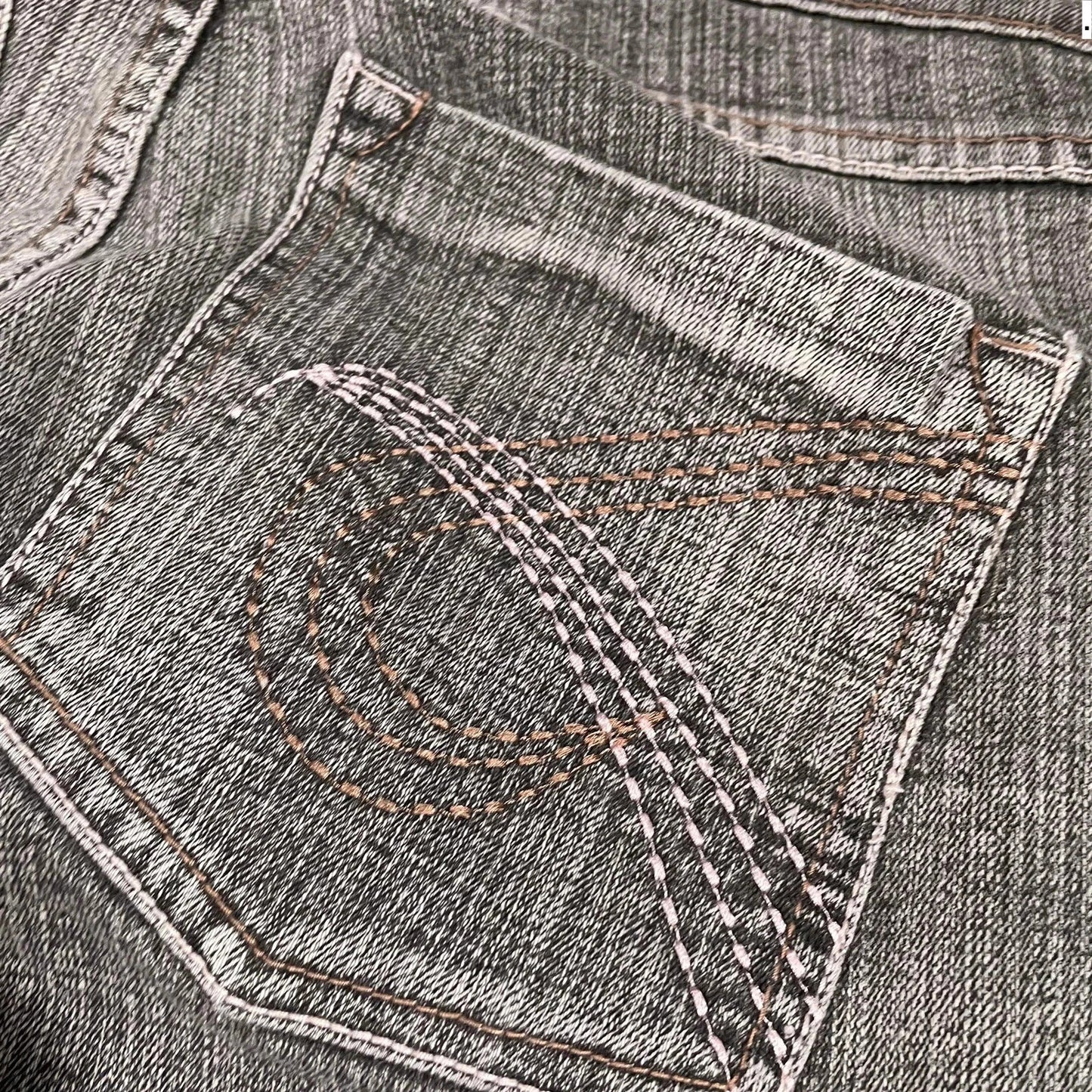 Vintage Y2K Grey Jeans Low Waist - Size 8