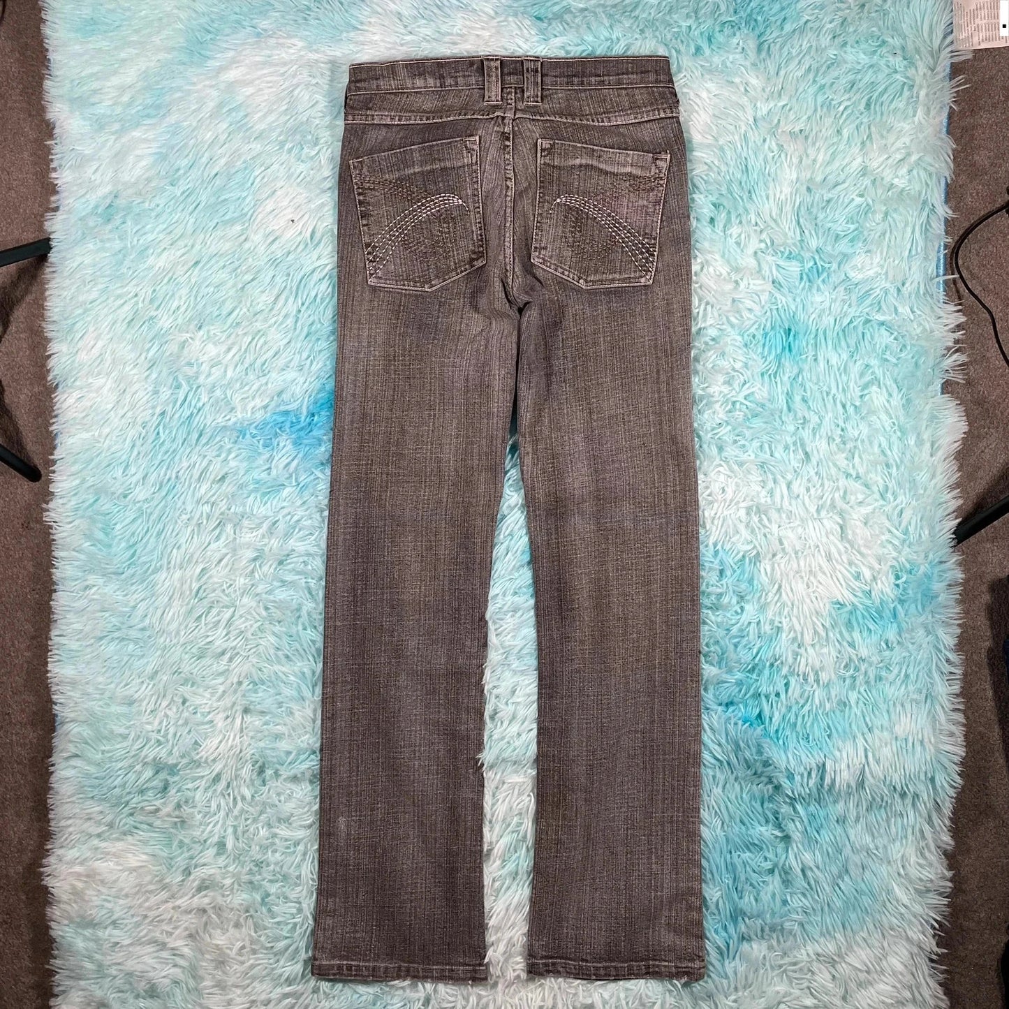 Vintage Y2K Grey Jeans Low Waist - Size 8