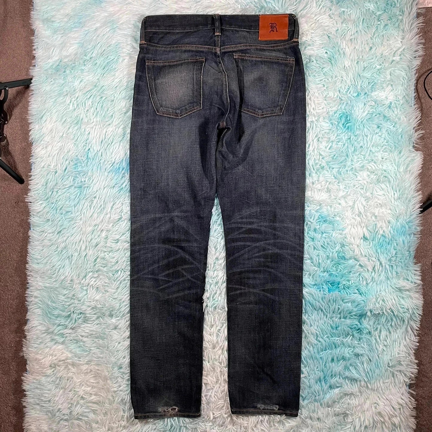 Navy Polo Ralph Lauren Rugby Jeans Selvedge - 30W 30L
