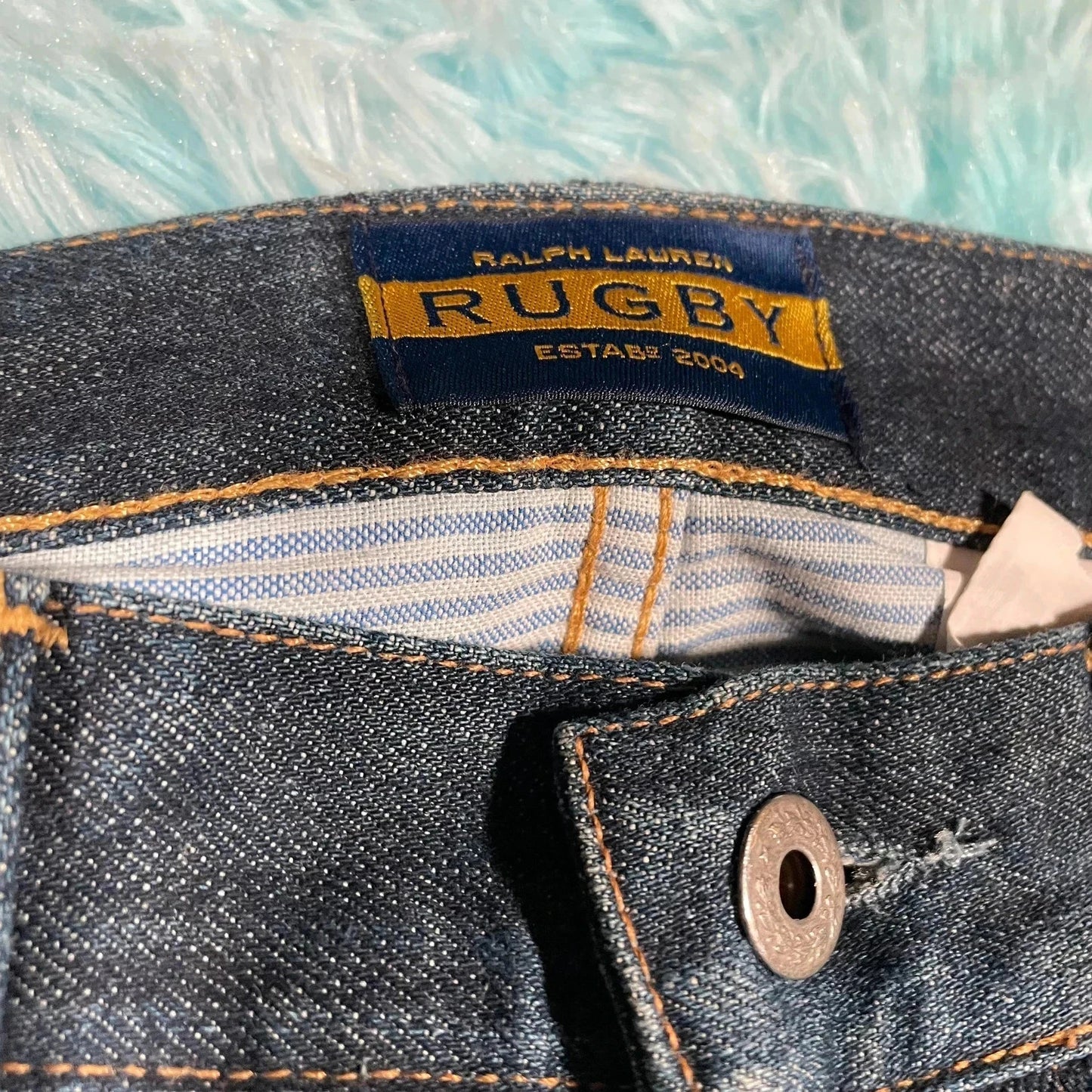 Navy Polo Ralph Lauren Rugby Jeans Selvedge - 30W 30L