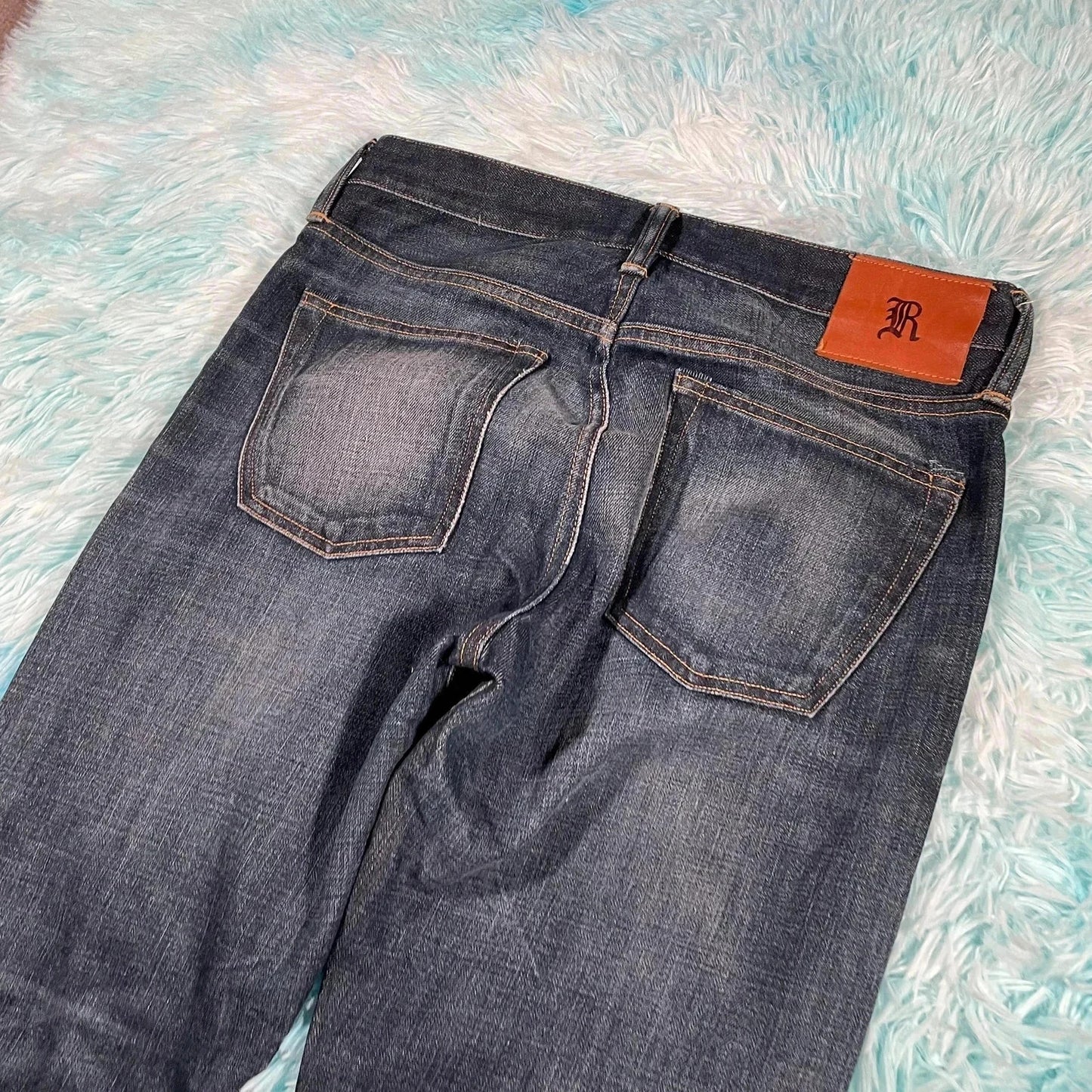 Navy Polo Ralph Lauren Rugby Jeans Selvedge - 30W 30L