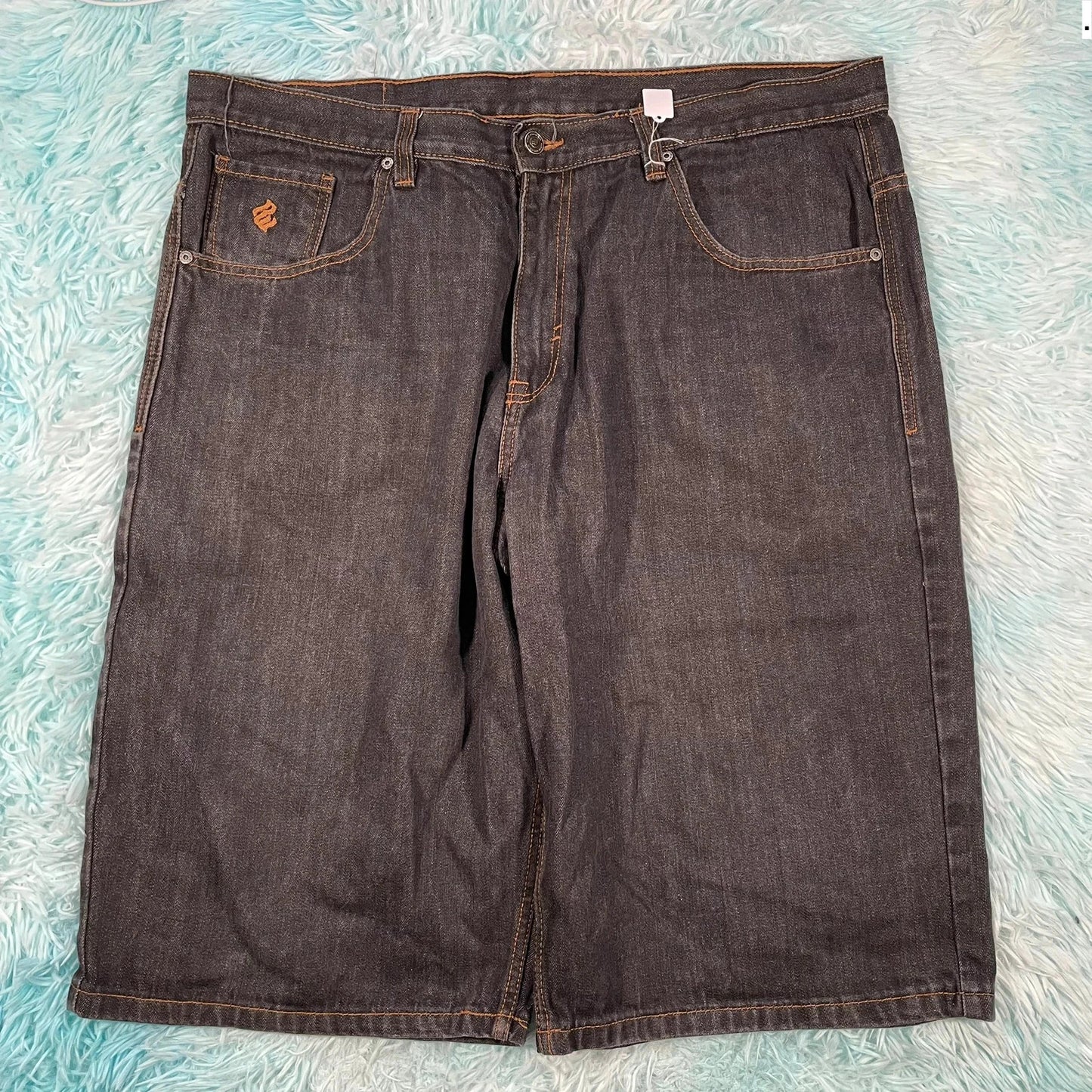 Vintage 90s Black Rocawear Jean Shorts Jorts - 42W
