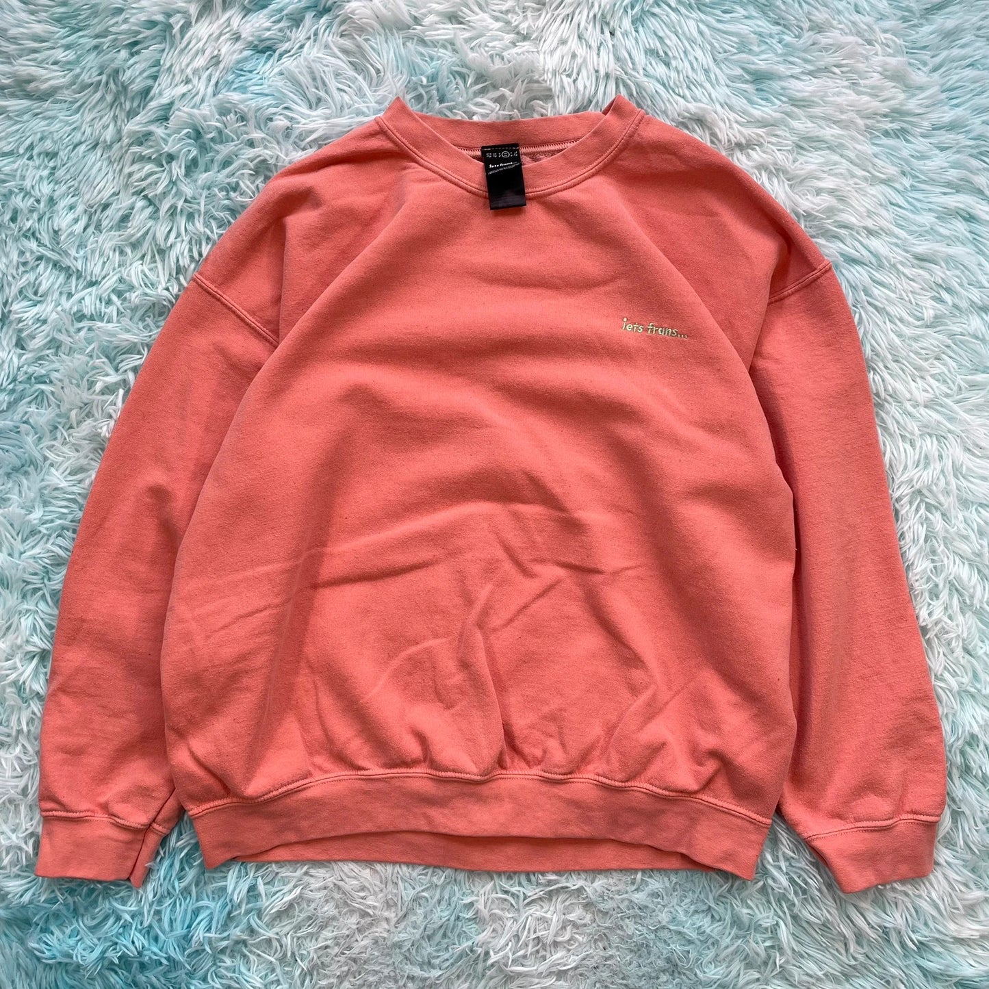 Peach Orange iets frans Sweatshirt Urban Outfitters - Medium