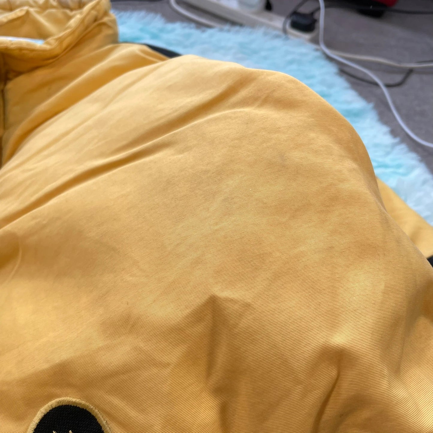 Vintage 90s Yellow First Down Puffer Jacket Ski - XXL