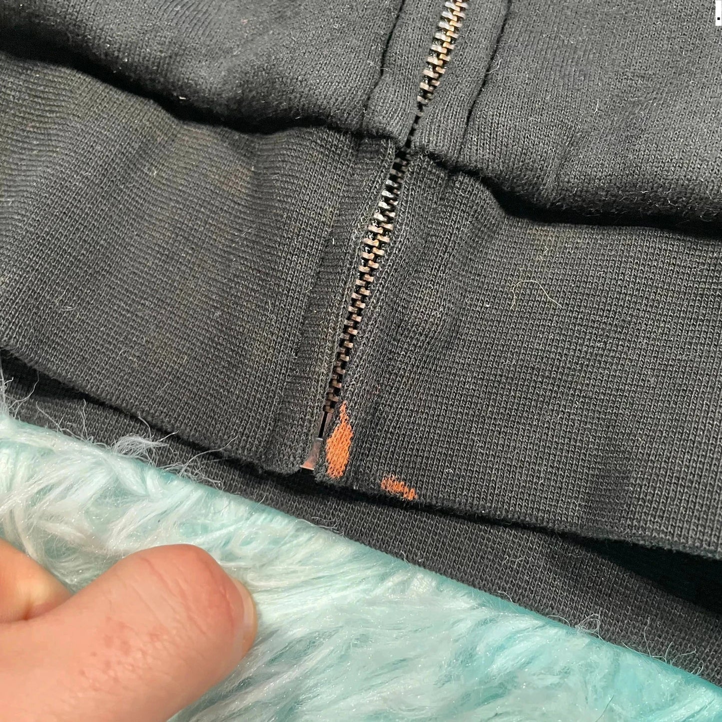 Black Lacoste Full Zip Hoodie - Medium