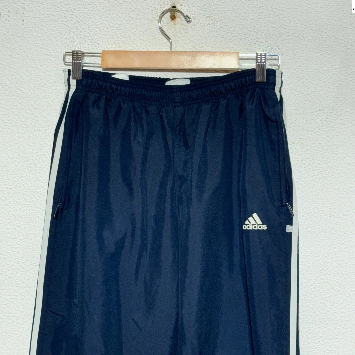 Vintage 00s Navy Adidas Tracksuit Bottoms - Small