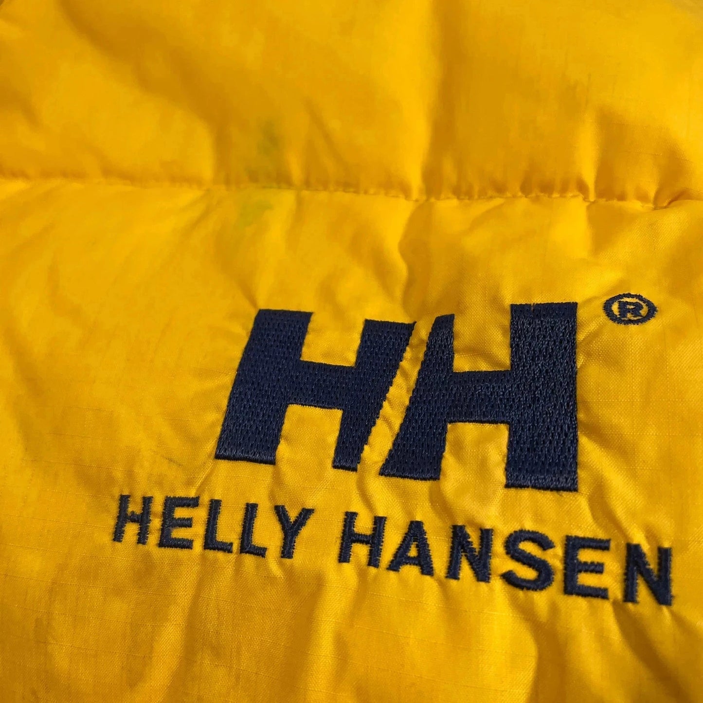 Vintage 90s Yellow & Navy Reversible Helly Hansen Puffer Jacket - Large