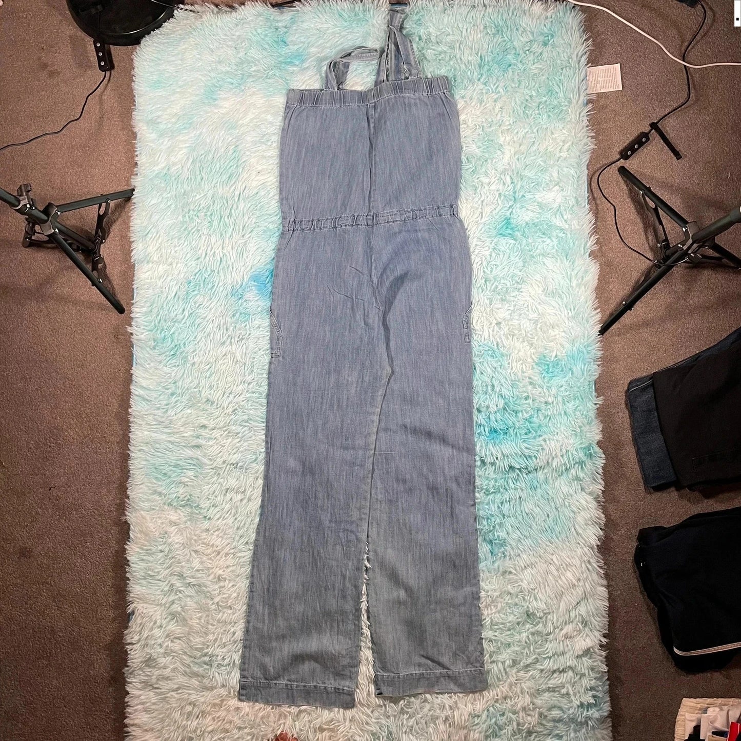 Blue A.P.C Denim Jumpsuit - Small