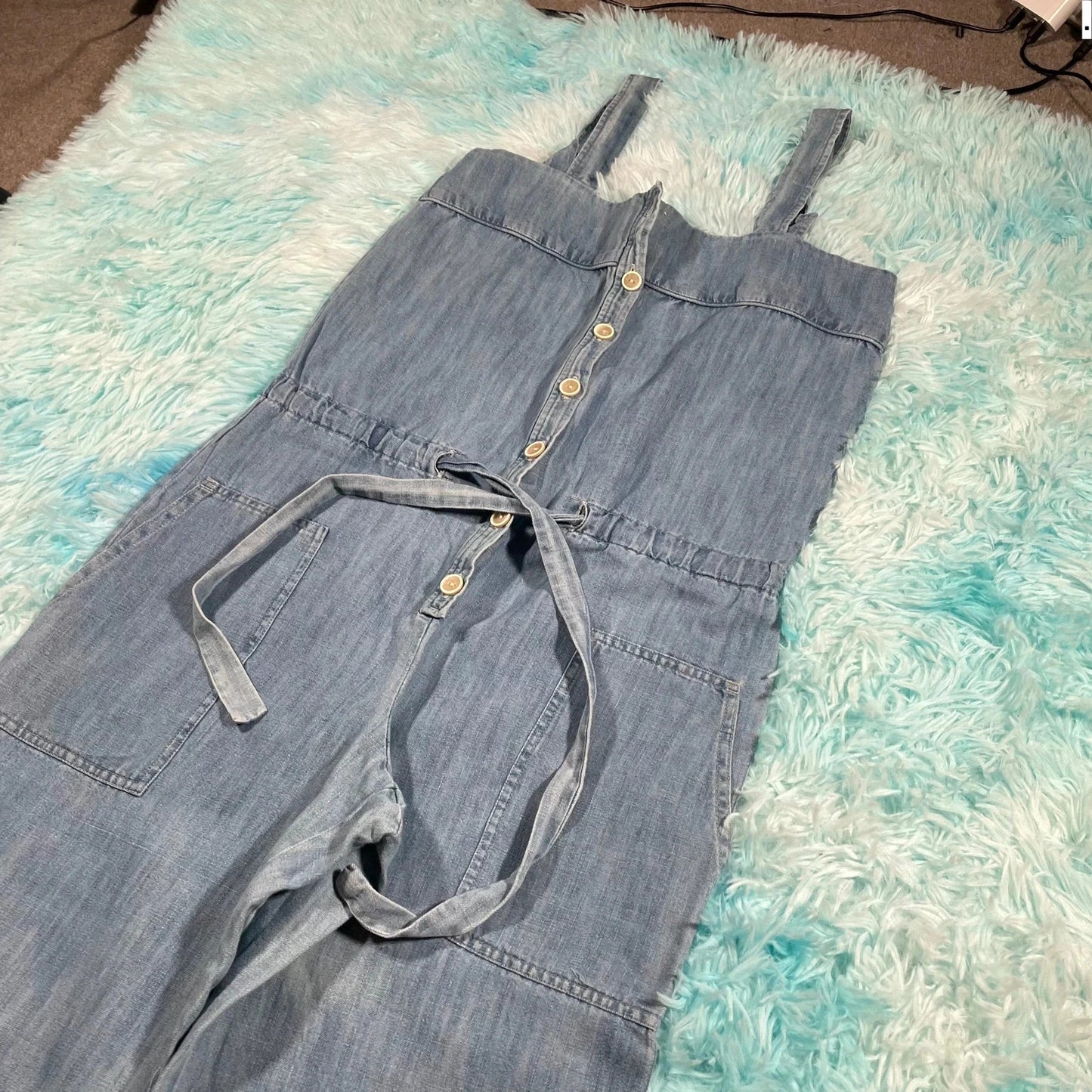 Blue A.P.C Denim Jumpsuit - Small