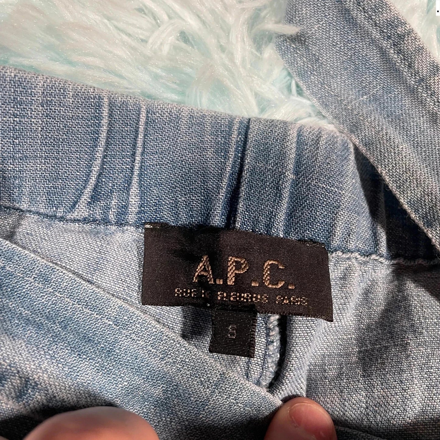 Blue A.P.C Denim Jumpsuit - Small