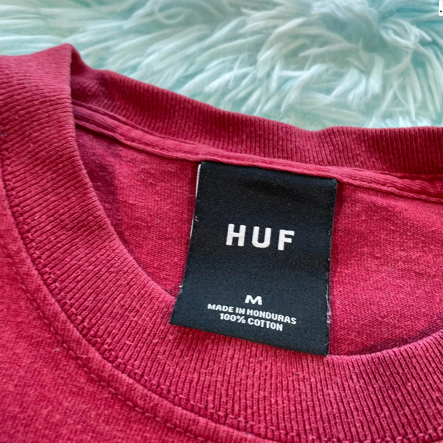 Red HUF T Shirt - Medium