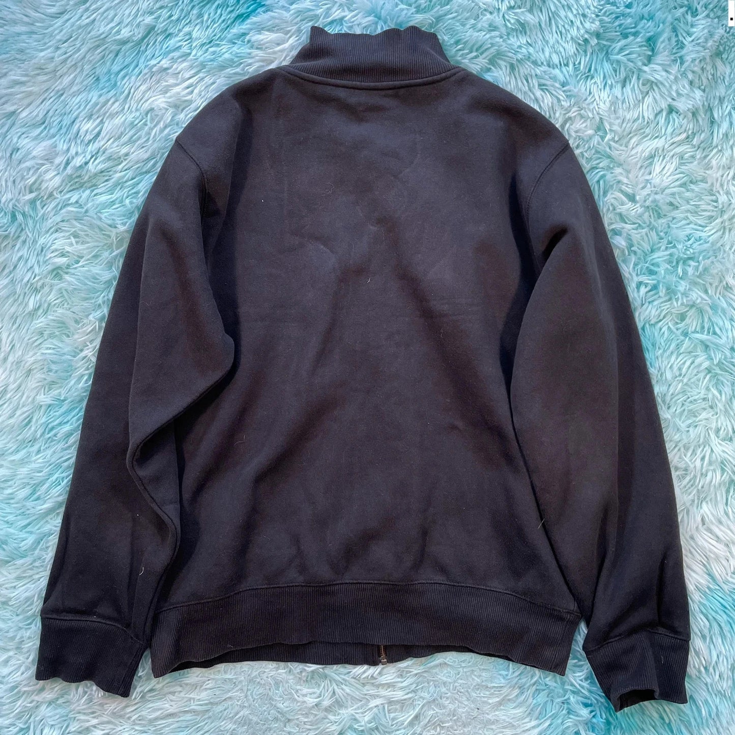 Vintage 00s Black Heavyweight Nike Fill Zip Sweatshirt - Large