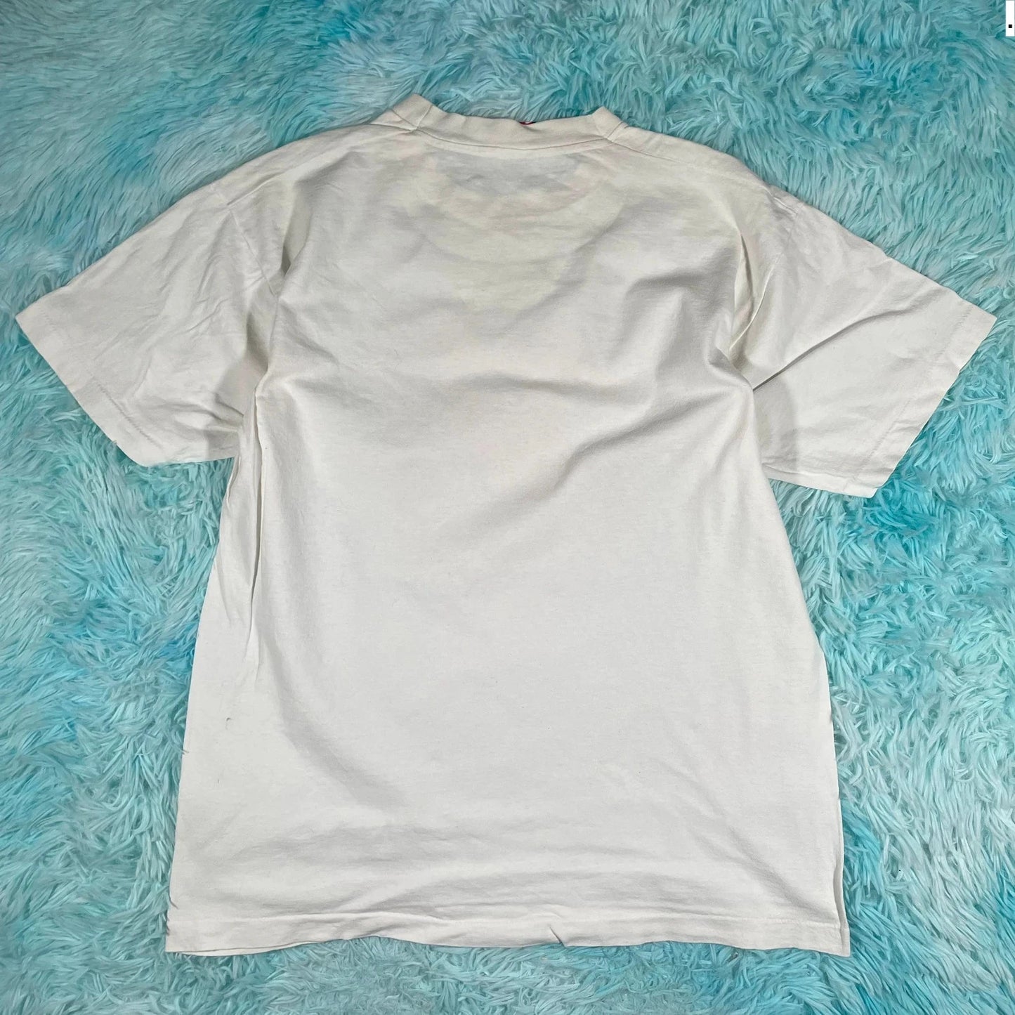Vintage 90s White California Raisins Band T Shirt - Large