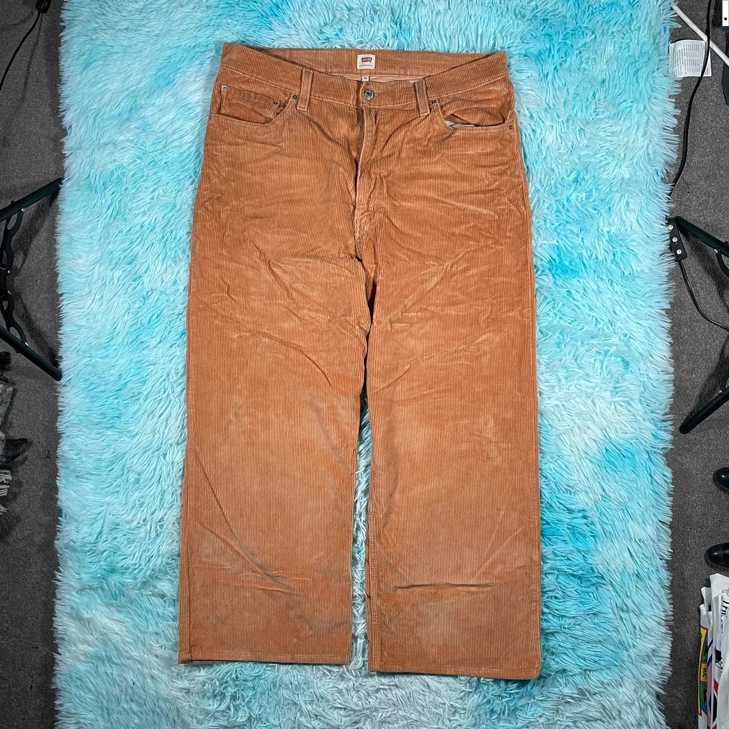 Brown Baggy Levi’s Corduroy Trousers - 34W