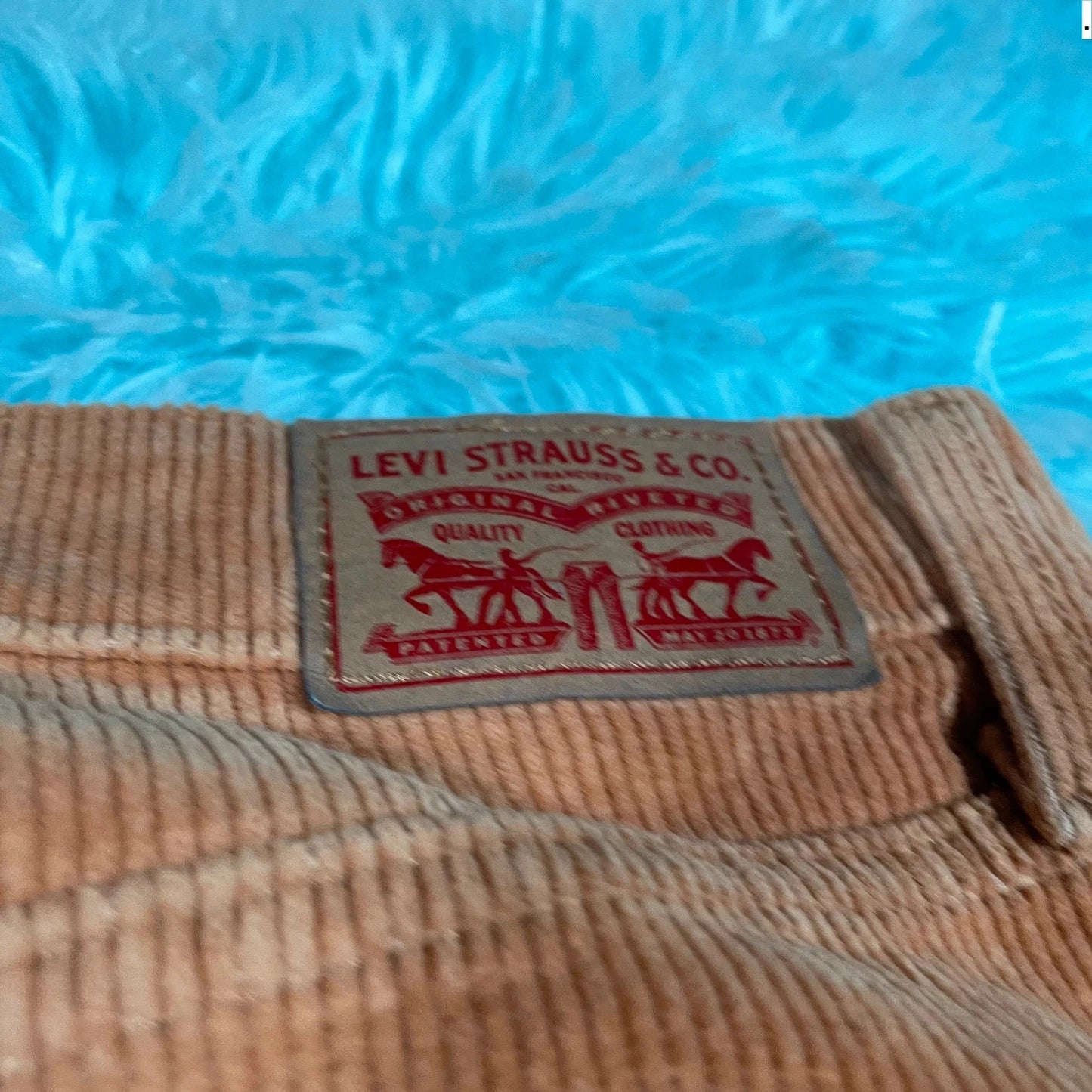 Brown Baggy Levi’s Corduroy Trousers - 34W