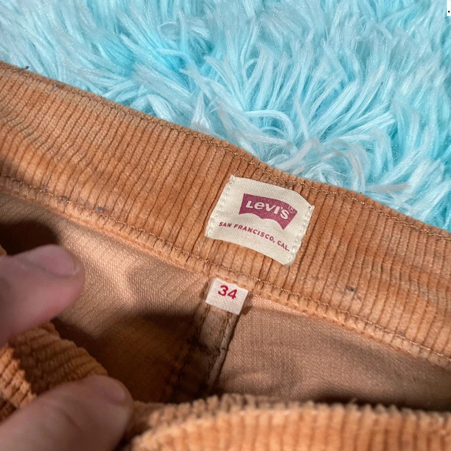 Brown Baggy Levi’s Corduroy Trousers - 34W