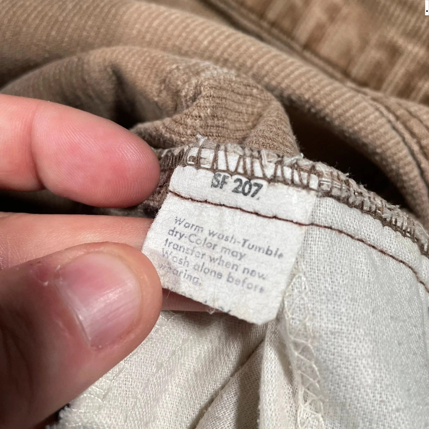 Vintage 80s 1984 Beige Levi’s Corduroy Trousers - 30W 30L