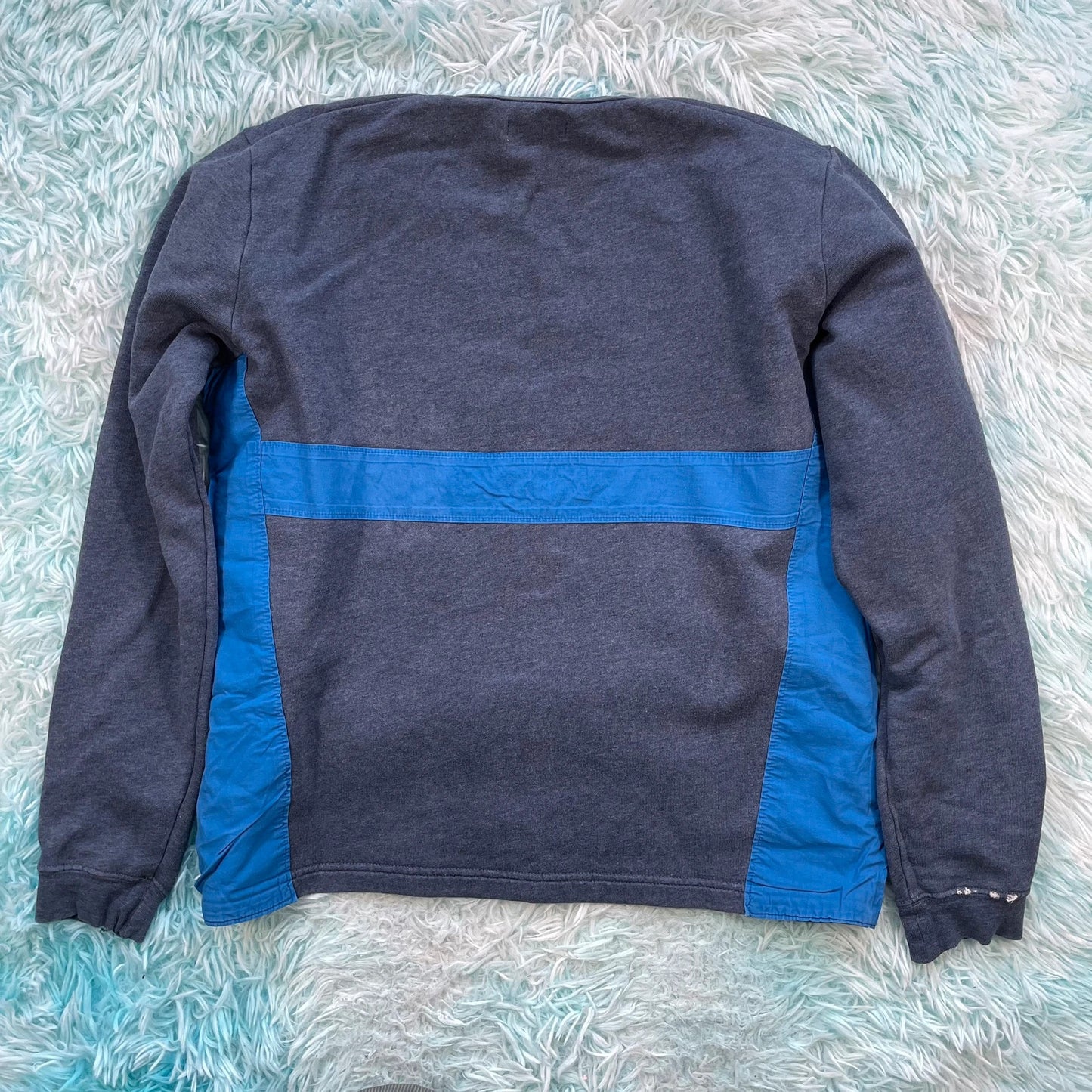 Navy Folk Sweatshirt - Medium