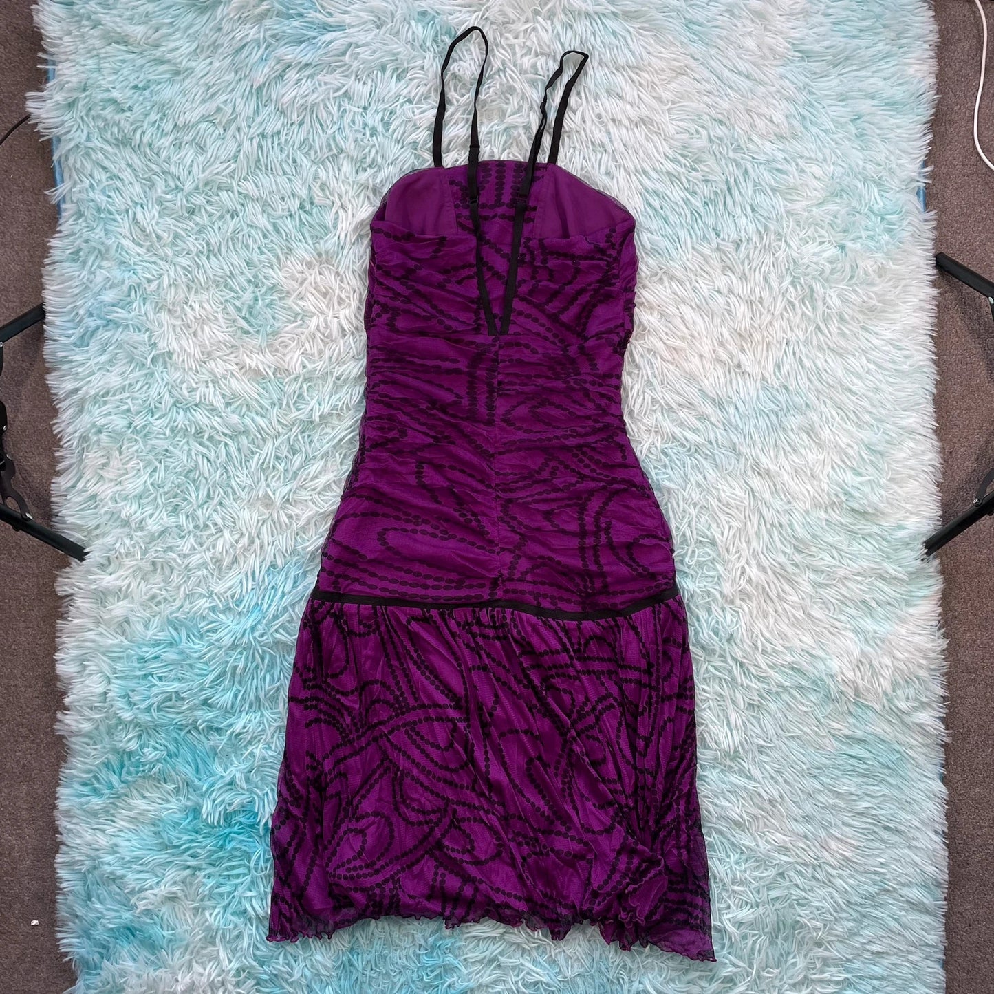 Purple Reiss Evening Body Dress - Size 8