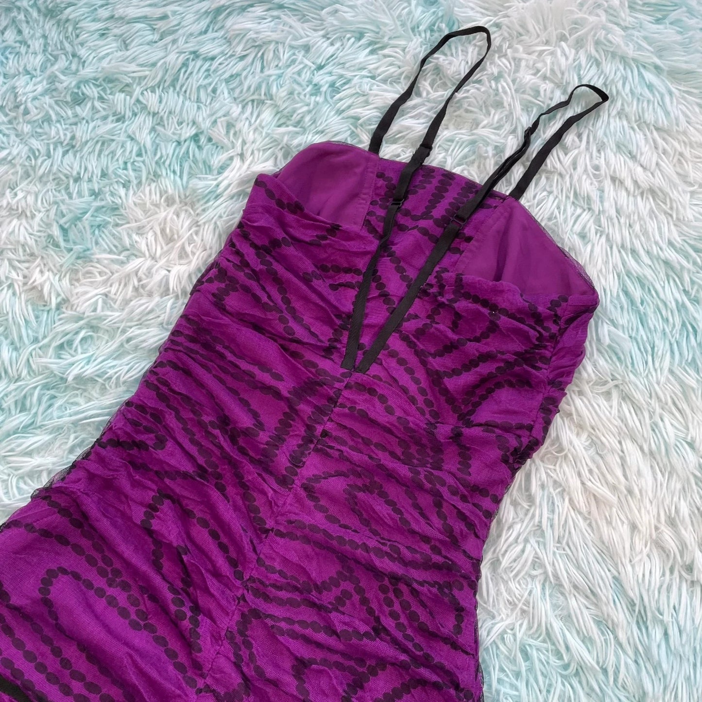 Purple Reiss Evening Body Dress - Size 8